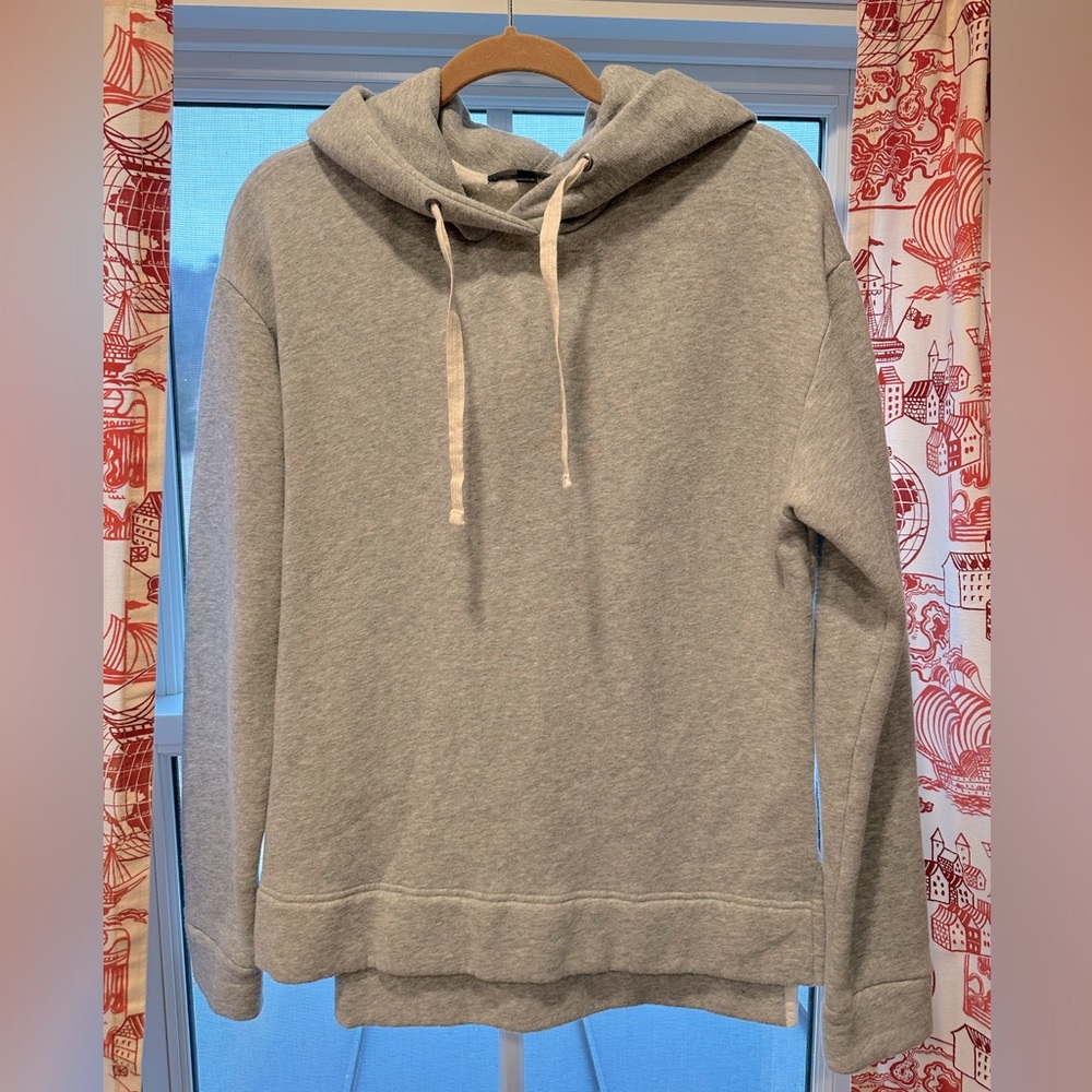 J Crew Hoodie Sweatshirt Light Gray